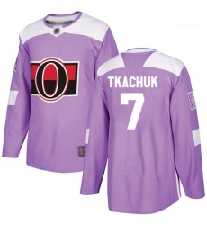 Senators #7 Brady Tkachuk Purple Authentic Fights Cancer Stitched Hockey Jersey Senators #7 Brady Tkachuk Purple Authentic Fights Cancer Stitched Hockey Jersey