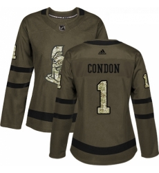 Womens Adidas Ottawa Senators 1 Mike Condon Authentic Green Salute to Service NHL Jersey Womens Adidas Ottawa Senators 1 Mike Condon Authentic Green Salute to Service NHL Jersey