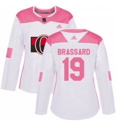 Womens Adidas Ottawa Senators 19 Derick Brassard Authentic WhitePink Fashion NHL Jersey Womens Adidas Ottawa Senators 19 Derick Brassard Authentic WhitePink Fashion NHL Jersey
