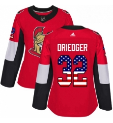 Womens Adidas Ottawa Senators 32 Chris Driedger Authentic Red USA Flag Fashion NHL Jersey Womens Adidas Ottawa Senators 32 Chris Driedger Authentic Red USA Flag Fashion NHL Jersey
