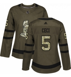 Womens Adidas Ottawa Senators 5 Cody Ceci Authentic Green Salute to Service NHL Jersey Womens Adidas Ottawa Senators 5 Cody Ceci Authentic Green Salute to Service NHL Jersey