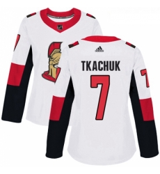 Womens Adidas Ottawa Senators 7 Brady Tkachuk Authentic White Away NHL Jersey Womens Adidas Ottawa Senators 7 Brady Tkachuk Authentic White Away NHL Jersey