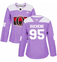 Womens Adidas Ottawa Senators 95 Matt Duchene Authentic Purple Fights Cancer Practice NHL Jersey Womens Adidas Ottawa Senators 95 Matt Duchene Authentic Purple Fights Cancer Practice NHL Jersey