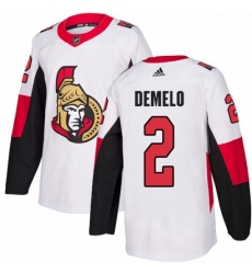 Youth Adidas Ottawa Senators 2 Dylan DeMelo Authentic White Away NHL Jersey Youth Adidas Ottawa Senators 2 Dylan DeMelo Authentic White Away NHL Jersey