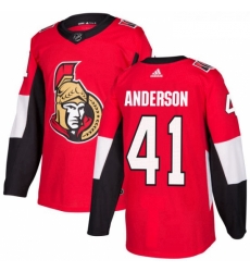 Youth Adidas Ottawa Senators 41 Craig Anderson Authentic Red Home NHL Jersey Youth Adidas Ottawa Senators 41 Craig Anderson Authentic Red Home NHL Jersey