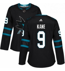 Womens Adidas San Jose Sharks 9 Evander Kane Premier Black Alternate NHL Jersey Womens Adidas San Jose Sharks 9 Evander Kane Premier Black Alternate NHL Jersey