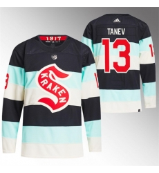 Men Seattle Kraken 13 Brandon Tanev 2024 Deep Sea Blue Winter Classic Stitched Jersey Men Seattle Kraken 13 Brandon Tanev 2024 Deep Sea Blue Winter Classic Stitched Jersey