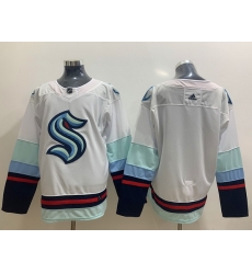 Men Seattle Kraken Blank White Adidas Jersey Men Seattle Kraken Blank White Adidas Jersey