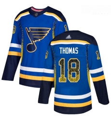 Blues #18 Robert Thomas Blue Home Authentic Drift Fashion Stitched Hockey Jersey Blues #18 Robert Thomas Blue Home Authentic Drift Fashion Stitched Hockey Jersey