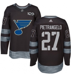 Blues #27 Alex Pietrangelo Black 1917 2017 100th Anniversary Stitched NHL Jersey Blues #27 Alex Pietrangelo Black 1917 2017 100th Anniversary Stitched NHL Jersey