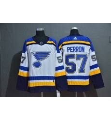 Men St.Louis Blues 57 David Perron White Adidas Jersey Men St.Louis Blues 57 David Perron White Adidas Jersey