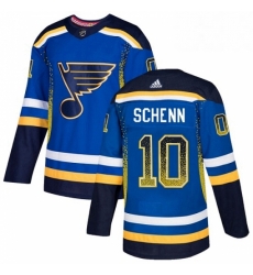 Mens Adidas St Louis Blues 10 Brayden Schenn Authentic Blue Drift Fashion NHL Jersey Mens Adidas St Louis Blues 10 Brayden Schenn Authentic Blue Drift Fashion NHL Jersey
