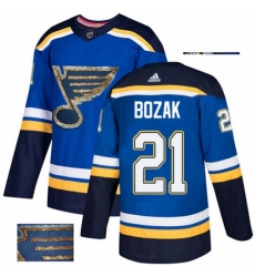 Mens Adidas St Louis Blues 21 Tyler Bozak Authentic Royal Blue Fashion Gold NHL Jersey Mens Adidas St Louis Blues 21 Tyler Bozak Authentic Royal Blue Fashion Gold NHL Jersey