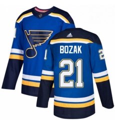 Mens Adidas St Louis Blues 21 Tyler Bozak Authentic Royal Blue Home NHL Jersey Mens Adidas St Louis Blues 21 Tyler Bozak Authentic Royal Blue Home NHL Jersey