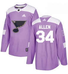 Mens Adidas St Louis Blues 34 Jake Allen Authentic Purple Fights Cancer Practice NHL Jersey Mens Adidas St Louis Blues 34 Jake Allen Authentic Purple Fights Cancer Practice NHL Jersey