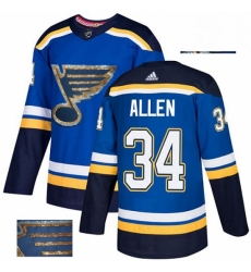Mens Adidas St Louis Blues 34 Jake Allen Authentic Royal Blue Fashion Gold NHL Jersey Mens Adidas St Louis Blues 34 Jake Allen Authentic Royal Blue Fashion Gold NHL Jersey