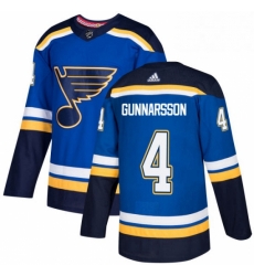 Mens Adidas St Louis Blues 4 Carl Gunnarsson Authentic Royal Blue Home NHL Jersey Mens Adidas St Louis Blues 4 Carl Gunnarsson Authentic Royal Blue Home NHL Jersey