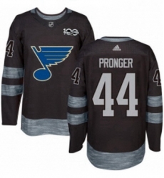 Mens Adidas St Louis Blues 44 Chris Pronger Authentic Black 1917 2017 100th Anniversary NHL Jersey Mens Adidas St Louis Blues 44 Chris Pronger Authentic Black 1917 2017 100th Anniversary NHL Jersey