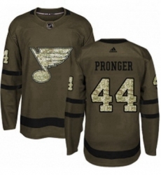 Mens Adidas St Louis Blues 44 Chris Pronger Authentic Green Salute to Service NHL Jersey Mens Adidas St Louis Blues 44 Chris Pronger Authentic Green Salute to Service NHL Jersey