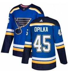Mens Adidas St Louis Blues 45 Luke Opilka Authentic Royal Blue Home NHL Jersey Mens Adidas St Louis Blues 45 Luke Opilka Authentic Royal Blue Home NHL Jersey