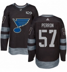 Mens Adidas St Louis Blues 57 David Perron Authentic Black 1917 2017 100th Anniversary NHL Jersey Mens Adidas St Louis Blues 57 David Perron Authentic Black 1917 2017 100th Anniversary NHL Jersey