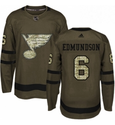 Mens Adidas St Louis Blues 6 Joel Edmundson Premier Green Salute to Service NHL Jersey Mens Adidas St Louis Blues 6 Joel Edmundson Premier Green Salute to Service NHL Jersey