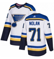 Mens Adidas St Louis Blues 71 Jordan Nolan Authentic White Away NHL Jersey Mens Adidas St Louis Blues 71 Jordan Nolan Authentic White Away NHL Jersey