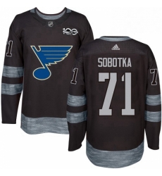 Mens Adidas St Louis Blues 71 Vladimir Sobotka Authentic Black 1917 2017 100th Anniversary NHL Jersey Mens Adidas St Louis Blues 71 Vladimir Sobotka Authentic Black 1917 2017 100th Anniversary NHL Jersey