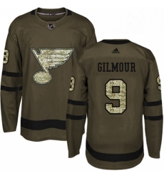 Mens Adidas St Louis Blues 9 Doug Gilmour Authentic Green Salute to Service NHL Jersey Mens Adidas St Louis Blues 9 Doug Gilmour Authentic Green Salute to Service NHL Jersey