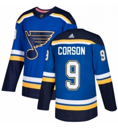 Mens Adidas St Louis Blues 9 Shayne Corson Authentic Royal Blue Home NHL Jersey Mens Adidas St Louis Blues 9 Shayne Corson Authentic Royal Blue Home NHL Jersey