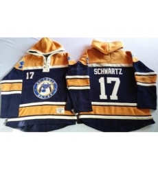 St. Louis Blues 17 Jaden Schwartz Navy Blue Gold Sawyer Hooded Sweatshirt Stitched Jersey St. Louis Blues 17 Jaden Schwartz Navy Blue Gold Sawyer Hooded Sweatshirt Stitched Jersey