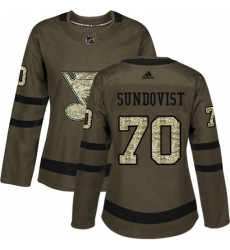 Womens Adidas St Louis Blues 70 Oskar Sundqvist Authentic Green Salute to Service NHL Jersey Womens Adidas St Louis Blues 70 Oskar Sundqvist Authentic Green Salute to Service NHL Jersey
