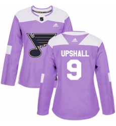 Womens Adidas St Louis Blues 9 Scottie Upshall Authentic Purple Fights Cancer Practice NHL Jersey Womens Adidas St Louis Blues 9 Scottie Upshall Authentic Purple Fights Cancer Practice NHL Jersey