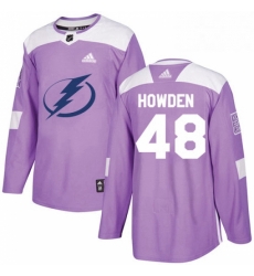 Mens Adidas Tampa Bay Lightning 48 Brett Howden Authentic Purple Fights Cancer Practice NHL Jersey Mens Adidas Tampa Bay Lightning 48 Brett Howden Authentic Purple Fights Cancer Practice NHL Jersey