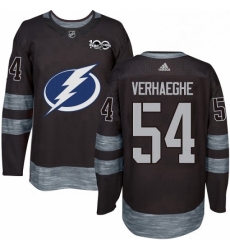 Mens Adidas Tampa Bay Lightning 54 Carter Verhaeghe Authentic Black 1917 2017 100th Anniversary NHL Jersey Mens Adidas Tampa Bay Lightning 54 Carter Verhaeghe Authentic Black 1917 2017 100th Anniversary NHL Jersey