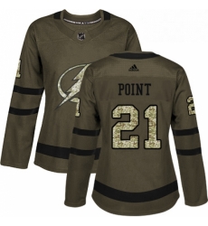 Womens Adidas Tampa Bay Lightning 21 Brayden Point Authentic Green Salute to Service NHL Jersey Womens Adidas Tampa Bay Lightning 21 Brayden Point Authentic Green Salute to Service NHL Jersey