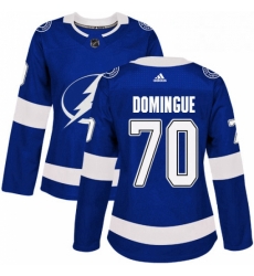 Womens Adidas Tampa Bay Lightning 70 Louis Domingue Authentic Royal Blue Home NHL Jerse Womens Adidas Tampa Bay Lightning 70 Louis Domingue Authentic Royal Blue Home NHL Jerse