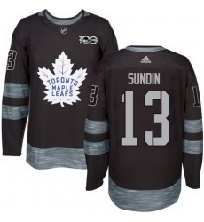 Maple Leafs #13 Mats Sundin Black 1917 2017 100th Anniversary Stitched NHL Jersey Maple Leafs #13 Mats Sundin Black 1917 2017 100th Anniversary Stitched NHL Jersey