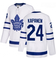 Maple Leafs #24 Kasperi Kapanen White Road Authentic Stitched Hockey Jersey Maple Leafs #24 Kasperi Kapanen White Road Authentic Stitched Hockey Jersey