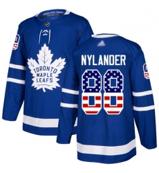 Maple Leafs 88 William Nylander Blue Home Authentic USA Flag Stitched Hockey Jersey Maple Leafs 88 William Nylander Blue Home Authentic USA Flag Stitched Hockey Jersey