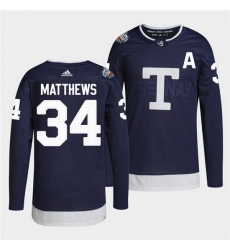 Men Toronto Maple Leafs 34 Auston Matthews 2022 Heritage Classic Navy Stitched jersey Men Toronto Maple Leafs 34 Auston Matthews 2022 Heritage Classic Navy Stitched jersey