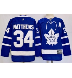 Men Toronto Maple Leafs 34 Auston Matthews Blue 2024 25 Stitched Jersey Men Toronto Maple Leafs 34 Auston Matthews Blue 2024 25 Stitched Jersey