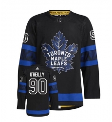 Men Toronto Maple Leafs 90 Ryan O'Reilly Black Premier Breakaway Reversible Stitched Jersey Men Toronto Maple Leafs 90 Ryan O'Reilly Black Premier Breakaway Reversible Stitched Jersey
