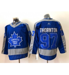 Men Toronto Maple Leafs Joe Thornton 97 Blue 2020 21 Reverse Retro Adidas Jersey Men Toronto Maple Leafs Joe Thornton 97 Blue 2020 21 Reverse Retro Adidas Jersey