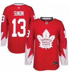 Mens Adidas Toronto Maple Leafs 13 Mats Sundin Authentic Red Alternate NHL Jersey Mens Adidas Toronto Maple Leafs 13 Mats Sundin Authentic Red Alternate NHL Jersey