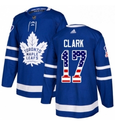 Mens Adidas Toronto Maple Leafs 17 Wendel Clark Authentic Royal Blue USA Flag Fashion NHL Jersey Mens Adidas Toronto Maple Leafs 17 Wendel Clark Authentic Royal Blue USA Flag Fashion NHL Jersey