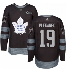 Mens Adidas Toronto Maple Leafs 19 Tomas Plekanec Authentic Black 1917 2017 100th Anniversary NHL Jerse Mens Adidas Toronto Maple Leafs 19 Tomas Plekanec Authentic Black 1917 2017 100th Anniversary NHL Jerse