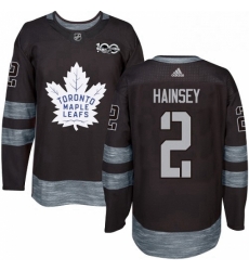 Mens Adidas Toronto Maple Leafs 2 Ron Hainsey Authentic Black 1917 2017 100th Anniversary NHL Jersey Mens Adidas Toronto Maple Leafs 2 Ron Hainsey Authentic Black 1917 2017 100th Anniversary NHL Jersey