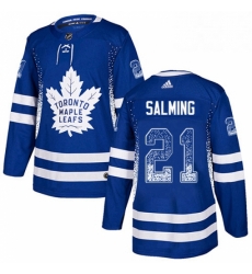 Mens Adidas Toronto Maple Leafs 21 Borje Salming Authentic Blue Drift Fashion NHL Jersey Mens Adidas Toronto Maple Leafs 21 Borje Salming Authentic Blue Drift Fashion NHL Jersey