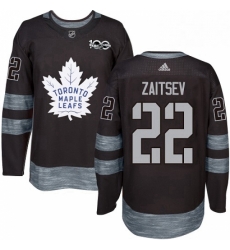 Mens Adidas Toronto Maple Leafs 22 Nikita Zaitsev Authentic Black 1917 2017 100th Anniversary NHL Jersey Mens Adidas Toronto Maple Leafs 22 Nikita Zaitsev Authentic Black 1917 2017 100th Anniversary NHL Jersey